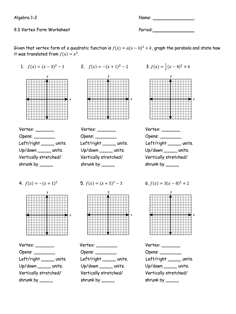 Worksheet Graphing Quadratics From Standard Form Fill Out Sign Online DocHub Worksheet Graphing Quadratics From Standard Form Fill Out Sign Online DocHub