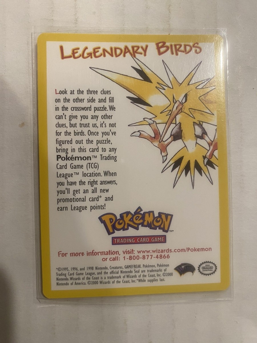 WOTC Black Star Movie Promo Legendary Birds Pokemon Card EBay