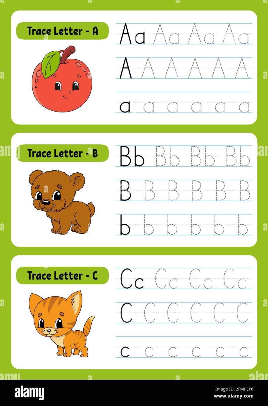 Writing Letters Tracing Page Practice Sheet Worksheet For Kids Exercise For Preschools Learn Alphabet Cute Characters Vector Illustration Cart Stock Vector Image Art Alamy Writing Letters Tracing Page Practice Sheet Worksheet For Kids Exercise For Preschools Learn Alphabet Cute Characters Vector Illustration Cart Stock Vector Image Art Alamy